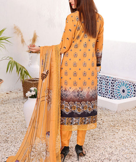 Mi Creation Motifz Lawn'24 (Golden)