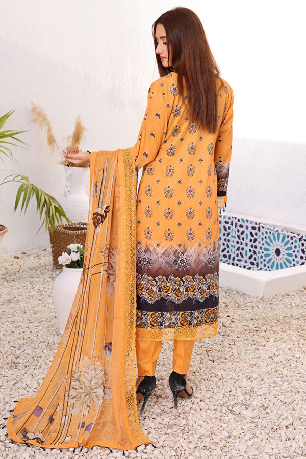 Mi Creation Motifz Lawn'24 (Golden)