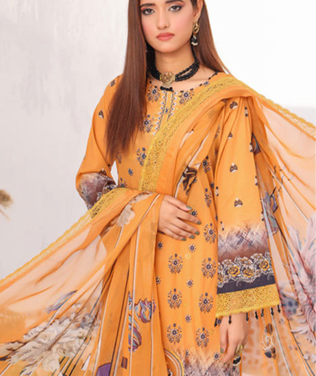 Mi Creation Motifz Lawn'24 (Golden)