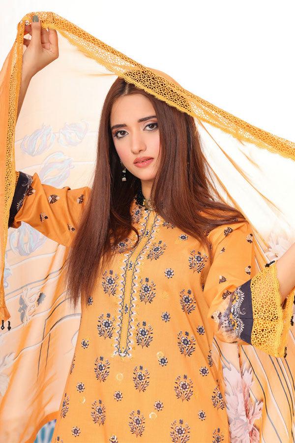 Mi Creation Motifz Lawn'24 (Golden)