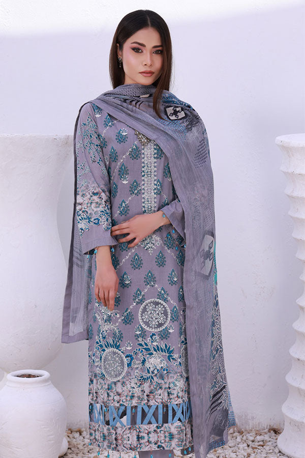 Mi Creation Motifz Lawn'24 (Grey)