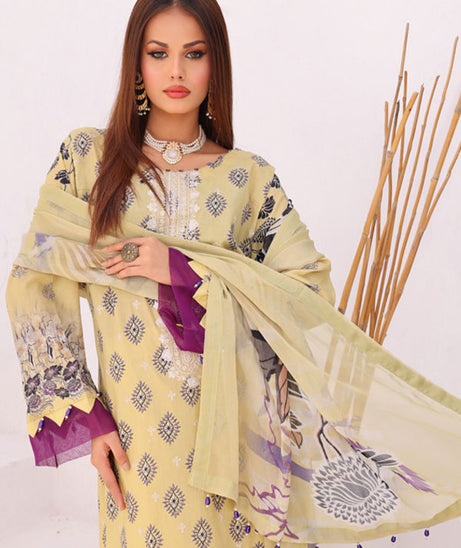 Mi Creation Motifz Lawn'24 (L Green)