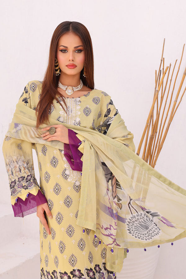 Mi Creation Motifz Lawn'24 (L Green)