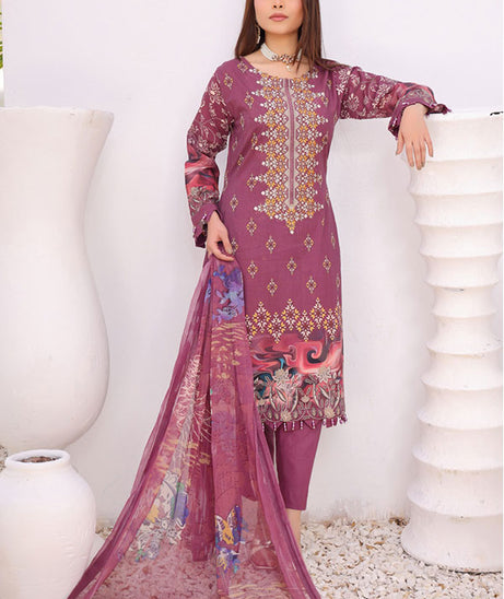 Mi Creation Motifz Lawn'24 (Purple)