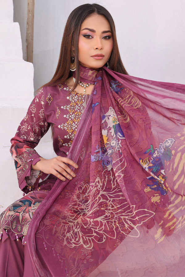 Mi Creation Motifz Lawn'24 (Purple)