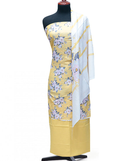 Mi Creation Print Karandi'24 D#3262 (Yellow)