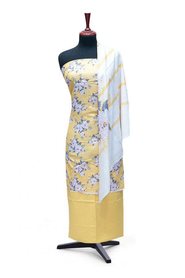 Mi Creation Print Karandi'24 D#3262 (Yellow)