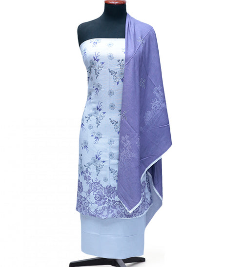 Mi Creation Print Karandi'24 D#3263 (Purple)