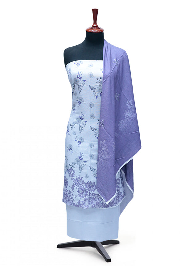 Mi Creation Print Karandi'24 D#3263 (Purple)