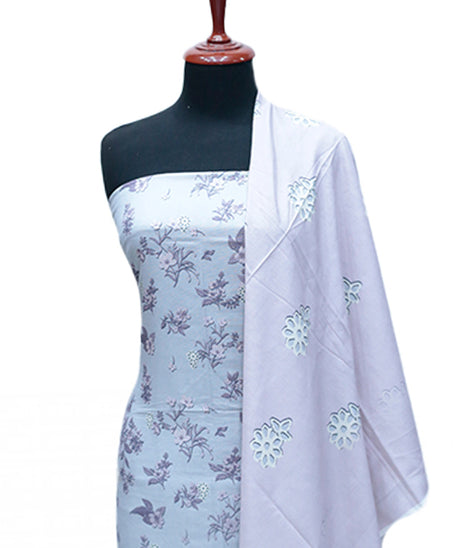 Mi Creation Print Karandi'24 D#3265 (L Grey)