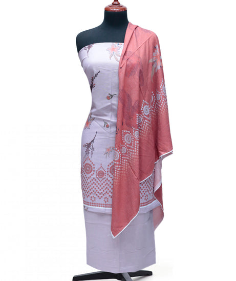 Mi Creation Print Karandi'24 D#3266 (LT Pink)
