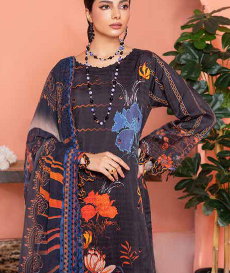 Mi Creation Rang-E-Ronak'24 D#1-Charcoal