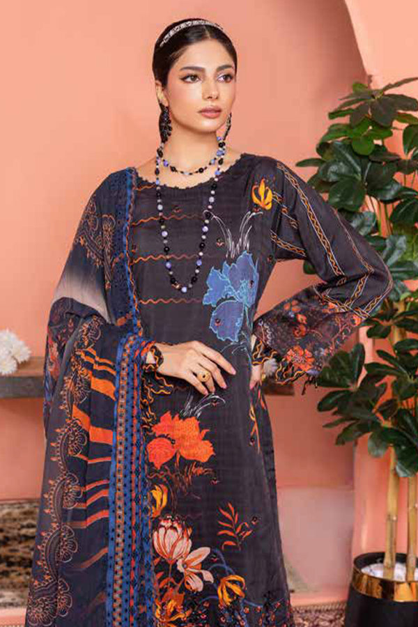 Mi Creation Rang-E-Ronak'24 D#1-Charcoal