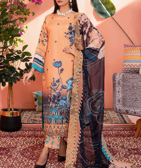 Mi Creation Rang-E-Ronak'24 D#1-D Peach