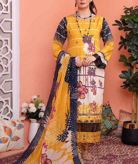 Mi Creation Rang-E-Ronak'24 D#1-Yellow