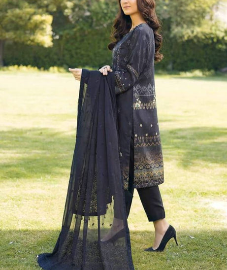Mi Creation Safeena Digital Viscose`23 (Black)