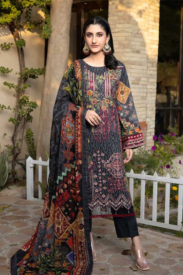 Mi Creation Yasmeen A/Lawn'23 D#1 Black