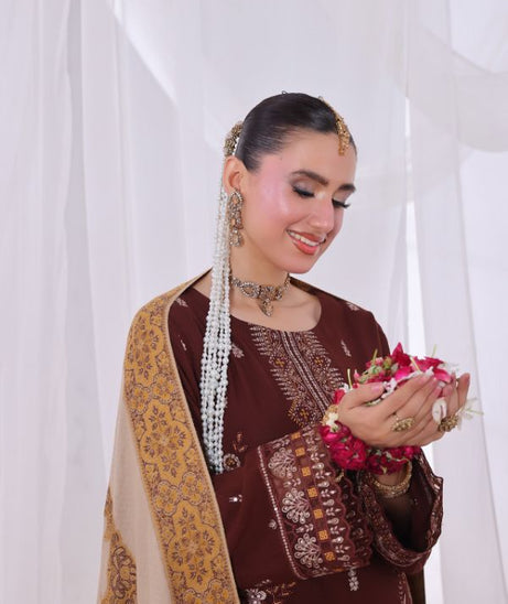 Mi Creation Alif Dhanak`25 D#1 (Brown)