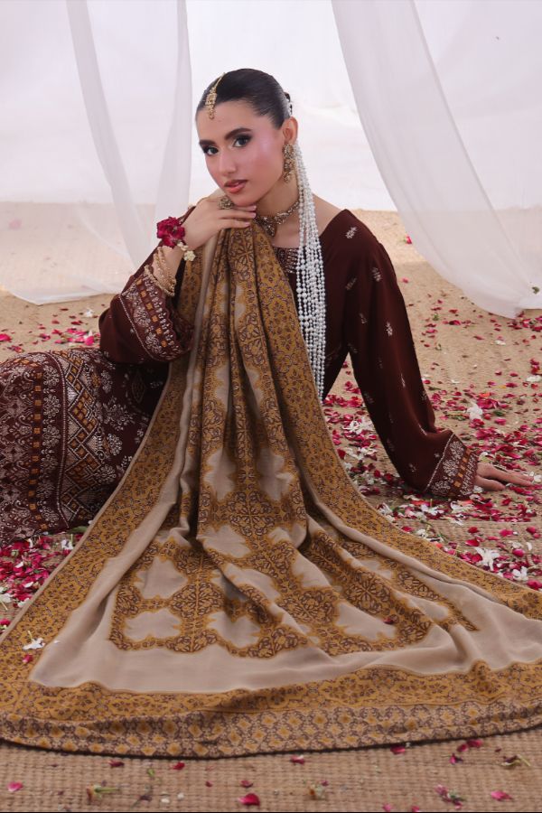 Mi Creation Alif Dhanak`25 D#1 (Brown)