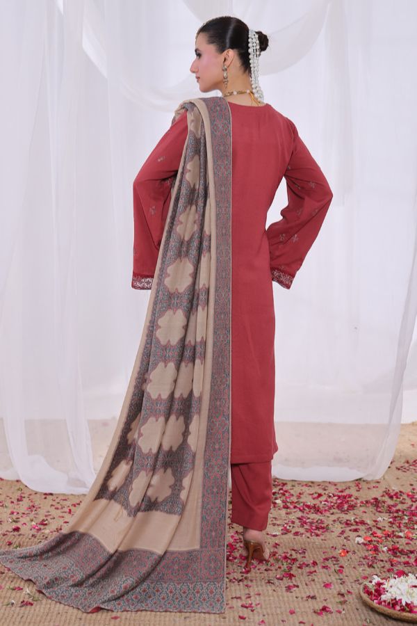 Mi Creation Alif Dhanak`25 D#1 (L Maroon)