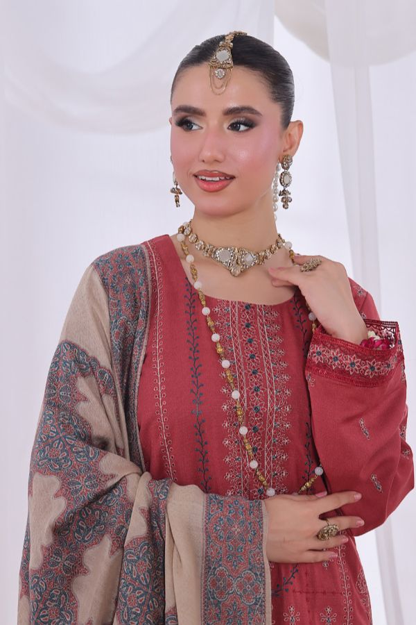 Mi Creation Alif Dhanak`25 D#1 (L Maroon)