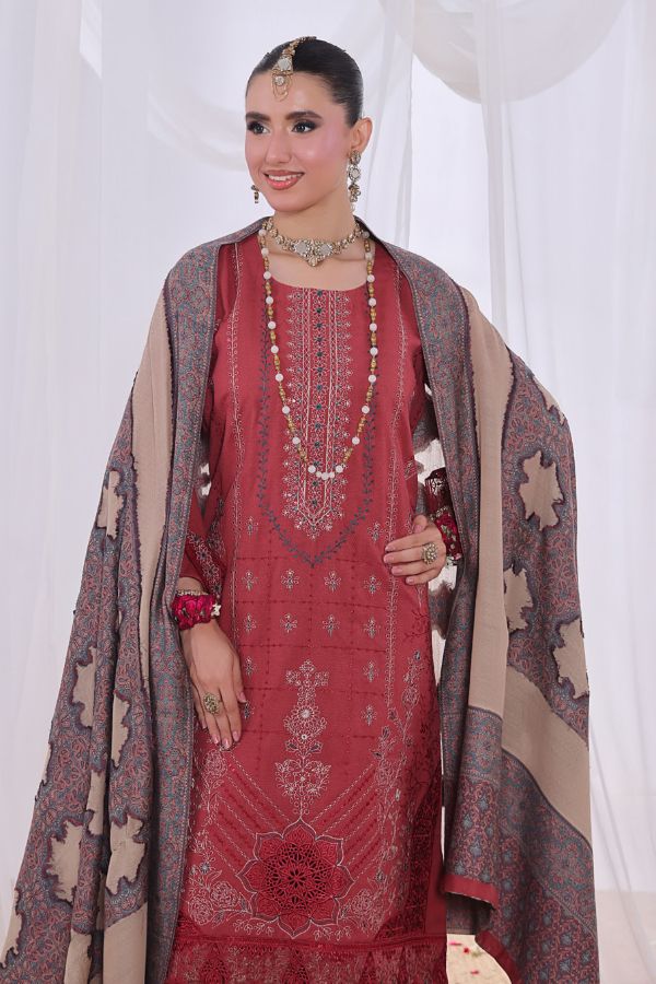 Mi Creation Alif Dhanak`25 D#1 (L Maroon)