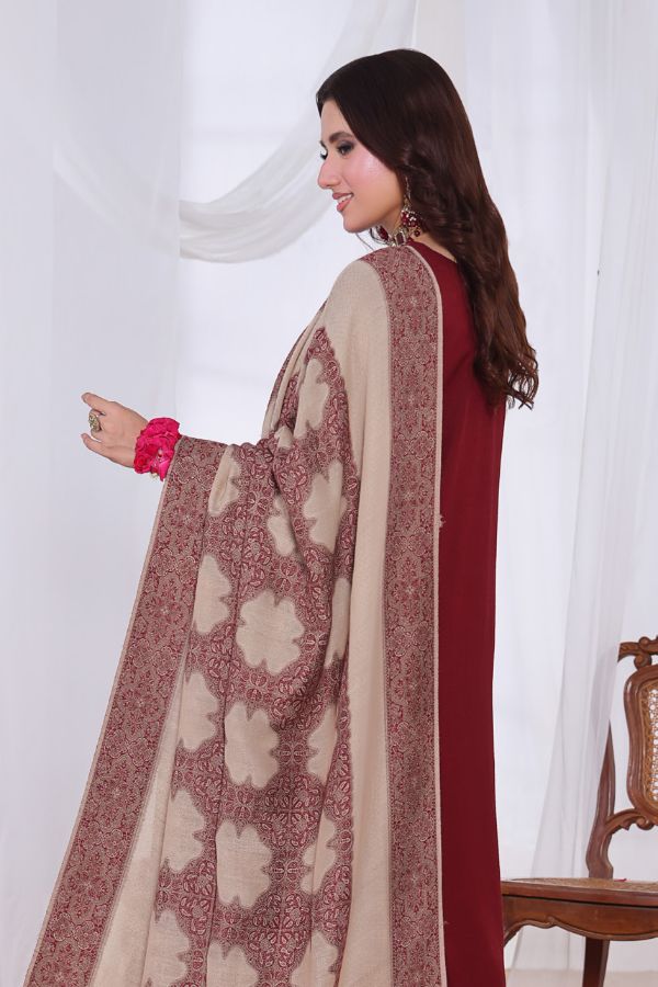 Mi Creation Alif Dhanak`25 D#1 (Maroon)