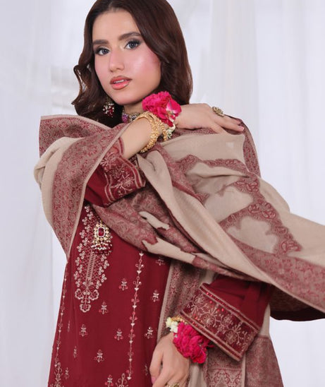 Mi Creation Alif Dhanak`25 D#1 (Maroon)