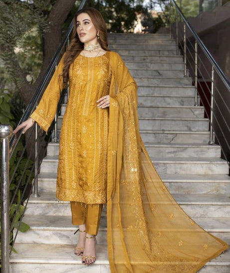 Mi creation Azure Emb Jac/Viscose`23 D#Mustard