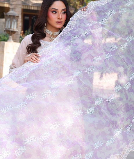 Mi Creation Dilruba L-Organza`25 D#01 L-Peach