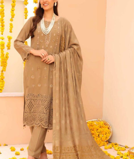 Mi Creation Gul Afshan J/Shawl`24 D#1 (Brown)