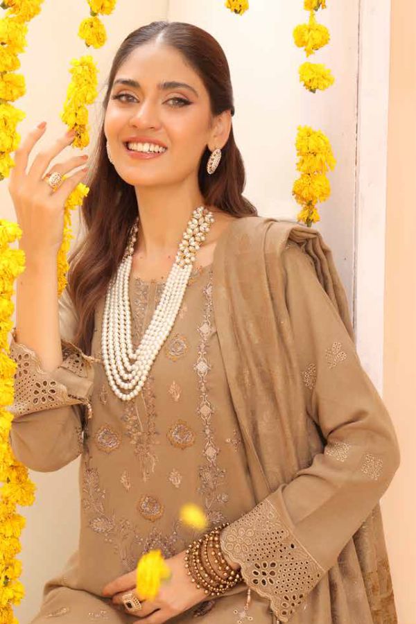 Mi Creation Gul Afshan J/Shawl`24 D#1 (Brown)