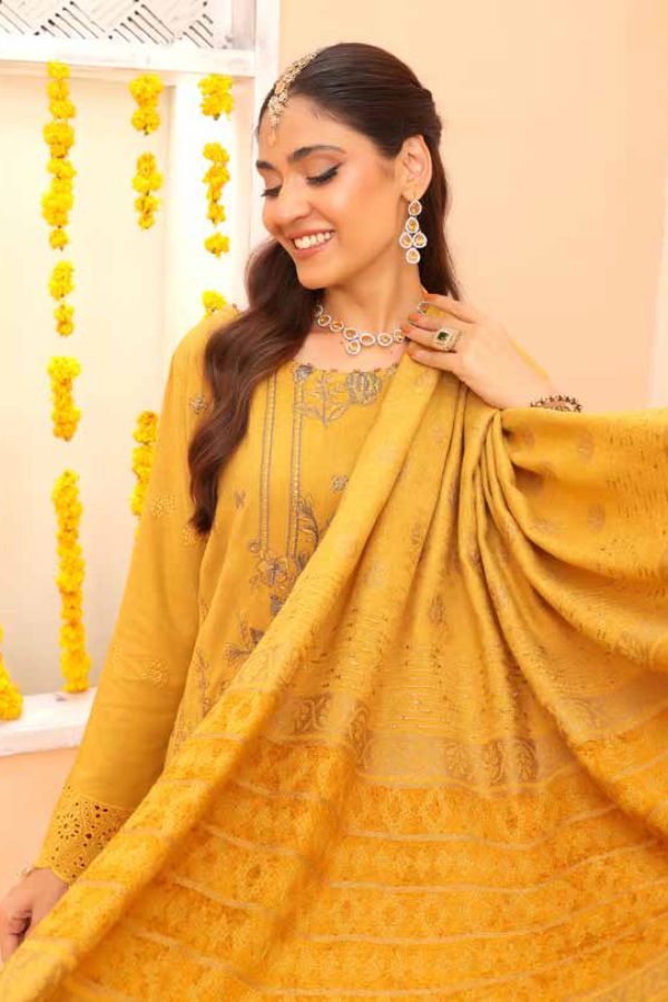 Mi Creation Gul Afshan J/Shawl`24 D#1 (Golden)