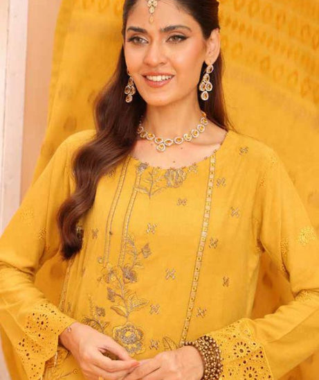 Mi Creation Gul Afshan J/Shawl`24 D#1 (Golden)