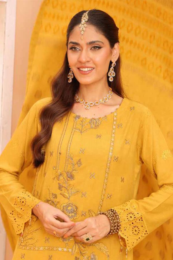 Mi Creation Gul Afshan J/Shawl`24 D#1 (Golden)