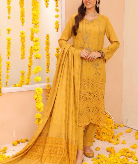 Mi Creation Gul Afshan J/Shawl`24 D#1 (Golden)