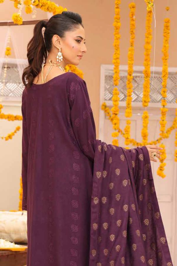Mi Creation Gul Afshan J/Shawl`24 D#1 (Purple)