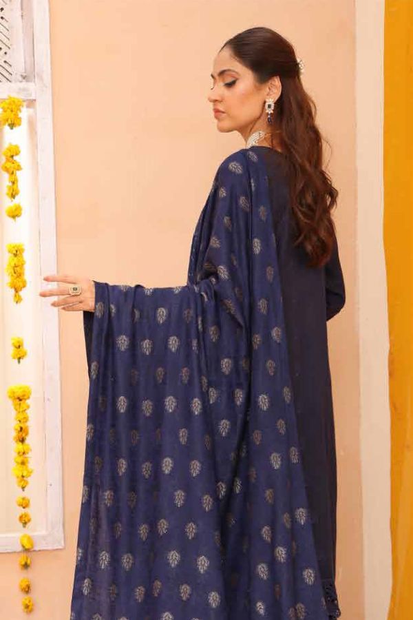 Mi Creation Gul Afshan J/Shawl`24 D#1 (N Blue)