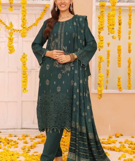 Mi Creation Gul Afshan J/Shawl`24 D#1 (Green)