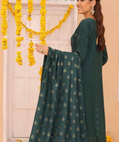 Mi Creation Gul Afshan J/Shawl`24 D#1 (Green)