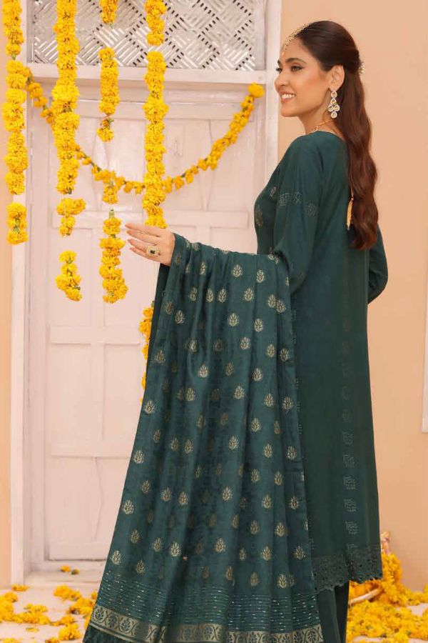 Mi Creation Gul Afshan J/Shawl`24 D#1 (Green)