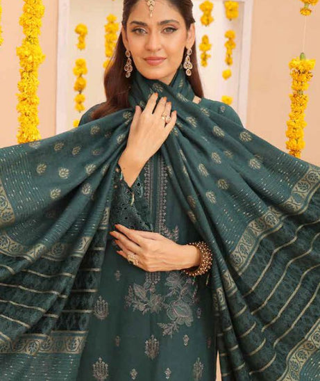 Mi Creation Gul Afshan J/Shawl`24 D#1 (Green)