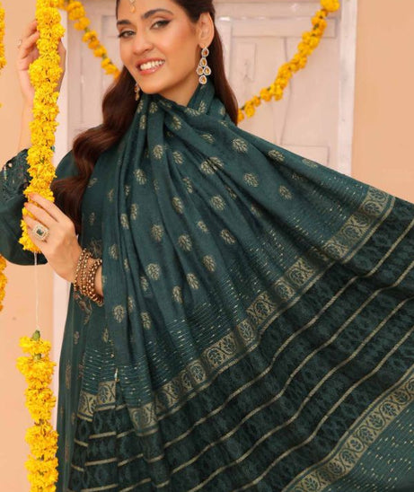 Mi Creation Gul Afshan J/Shawl`24 D#1 (Green)