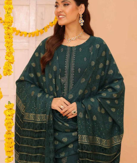 Mi Creation Gul Afshan J/Shawl`24 D#1 (Green)