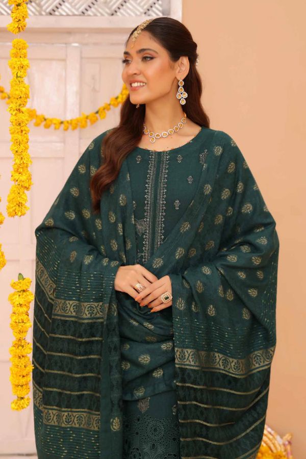 Mi Creation Gul Afshan J/Shawl`24 D#1 (Green)