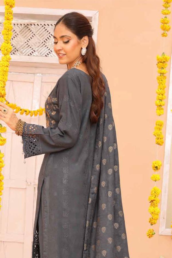 Mi Creation Gul Afshan J/Shawl`24 D#1 (D Grey)
