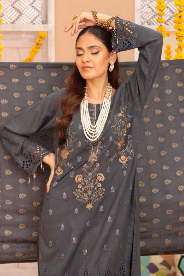 Mi Creation Gul Afshan J/Shawl`24 D#1 (D Grey)