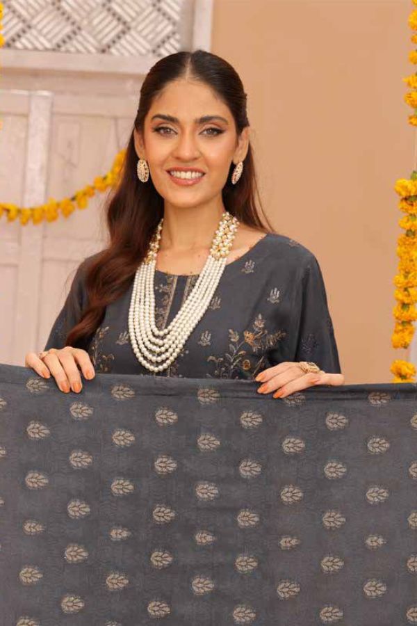 Mi Creation Gul Afshan J/Shawl`24 D#1 (D Grey)