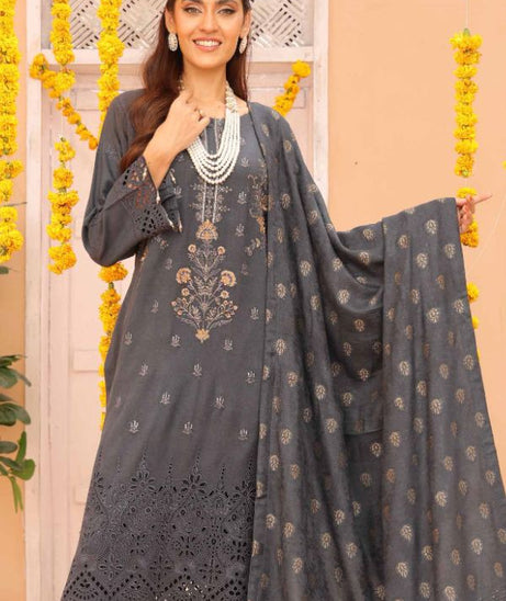 Mi Creation Gul Afshan J/Shawl`24 D#1 (D Grey)