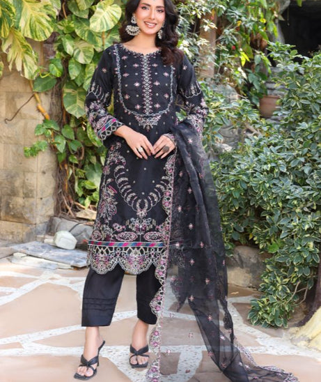 Mi Creation Iris L-Organza`25 D#01 Black